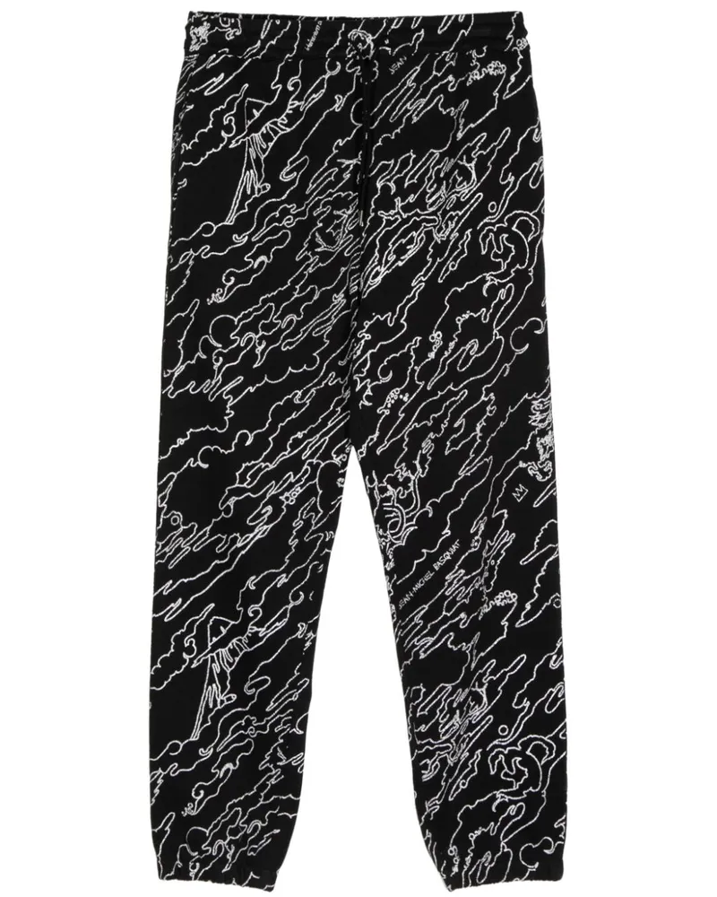 maharishi Maha Basquiat Tapered-Jogginghose - Schwarz Schwarz