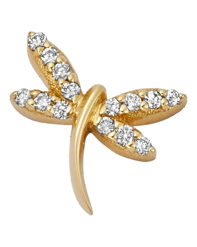 Loquet Libellenanhänger mit Diamanten - Gold Gold