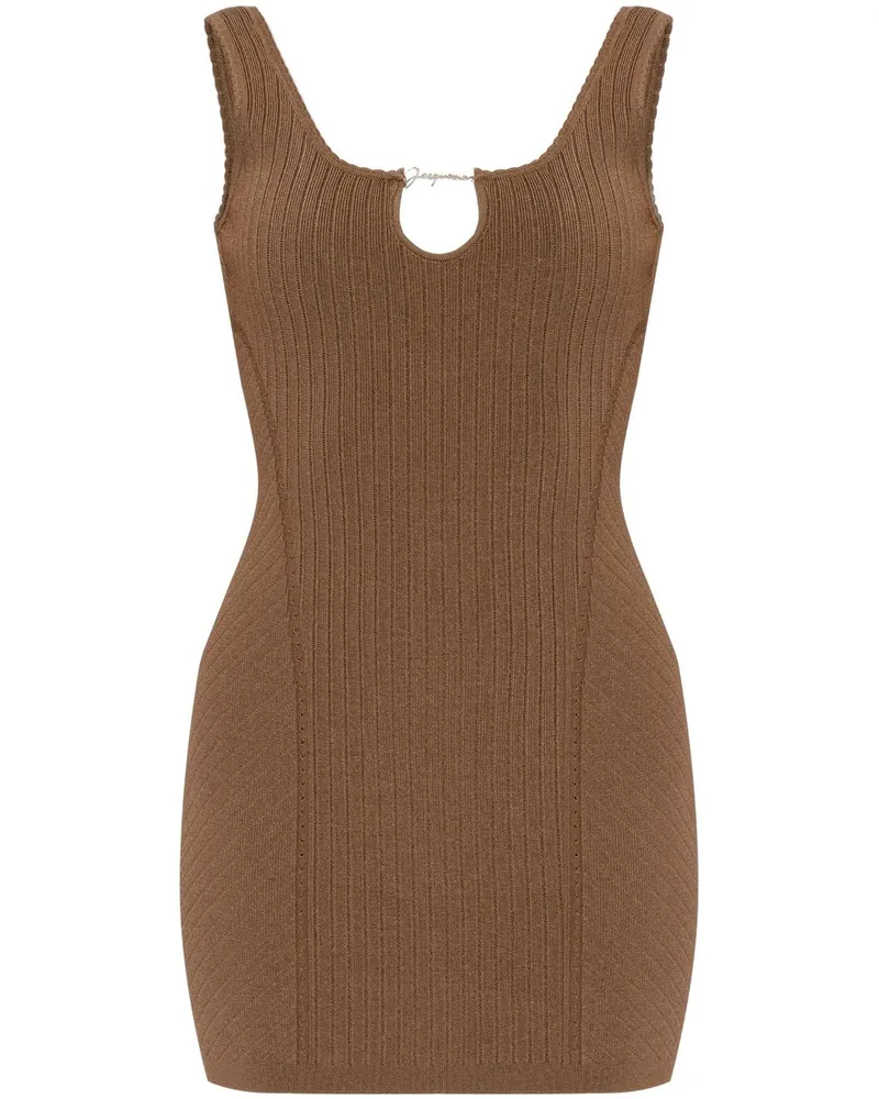 Jacquemus Kurzes Kleid - Braun Braun