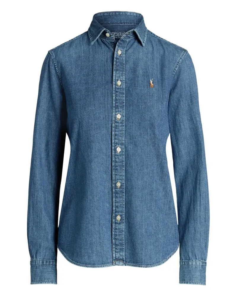 Ralph Lauren Jeanshemd mit Logo-Stickerei - Blau Blau