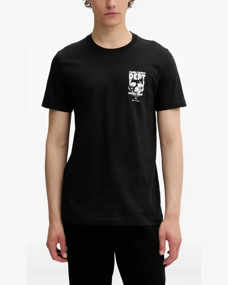 Paul Smith T-Shirt mit Totenkopf - Schwarz Schwarz