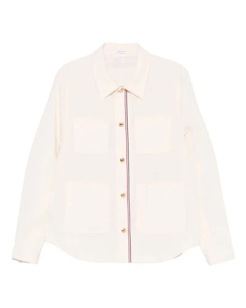 Thom Browne Jacke mit Streifen - Nude Nude