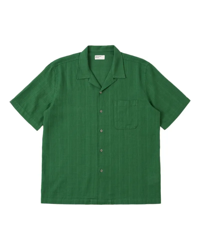 Universal Works Letts short-sleeve camp-collar shirt - Grün Grün