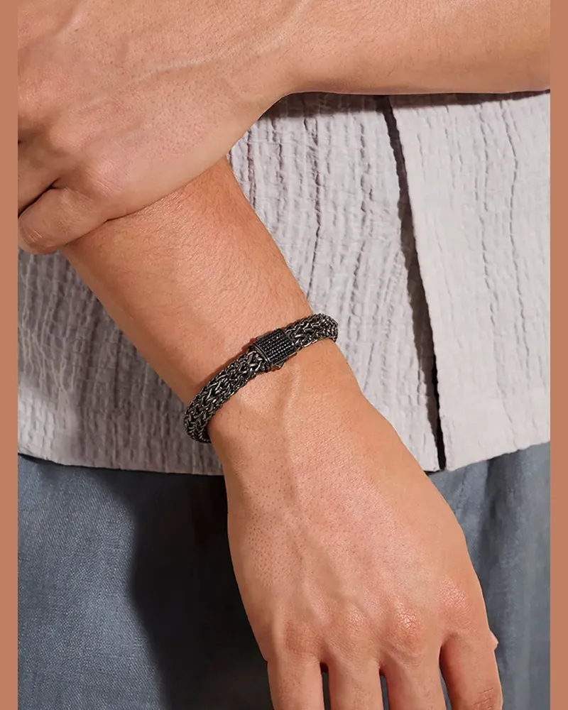 John Hardy Armband aus Sterlingsilber mit Saphiren Silber