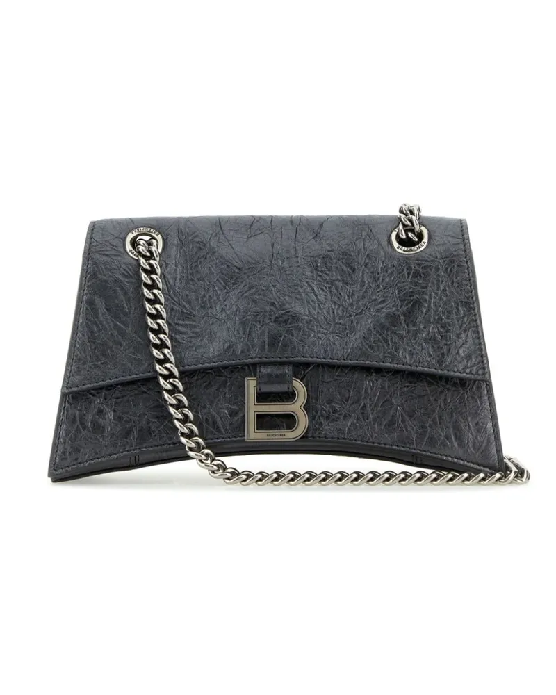 Balenciaga Kleine Crush Schultertasche mit Kettenriemen - Grau Grau