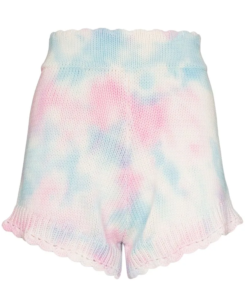 LoveShackFancy Karissa Shorts mit Batikmuster - Rosa Rosa