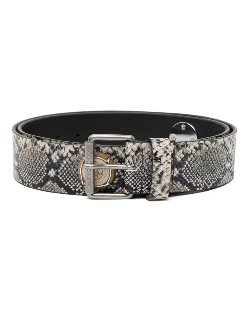 Martine Rose Champagne Cap Classic belt - Grau Grau