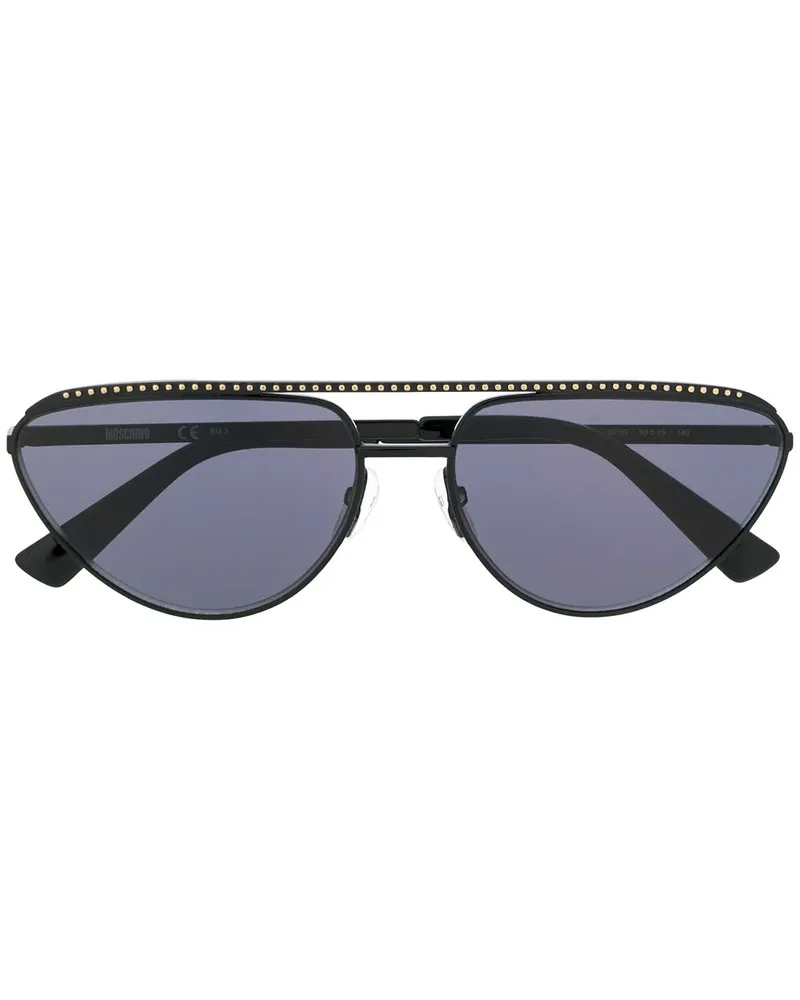 Moschino Cat-Eye-Sonnenbrille - Schwarz Schwarz