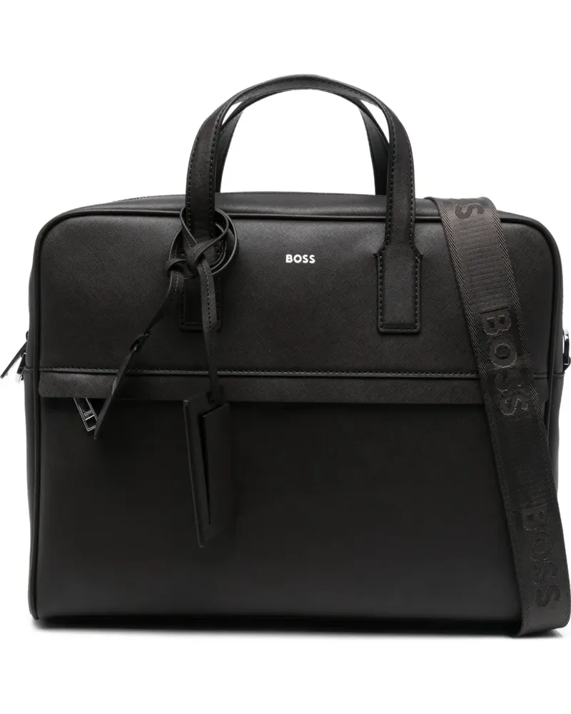 HUGO BOSS Aktentasche mit Folien-Print - Braun Braun