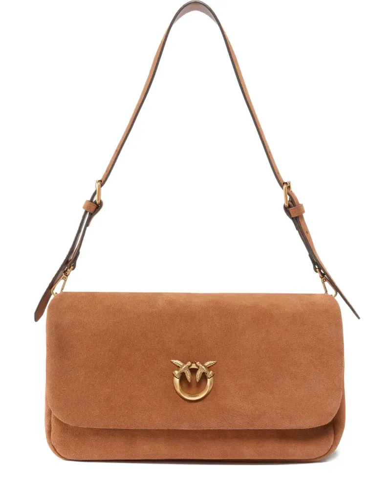 Pinko logo-appliqué shoulder bag - Braun Braun