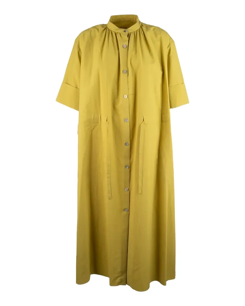 Paul Smith gathered shirt dress - Gelb Gelb