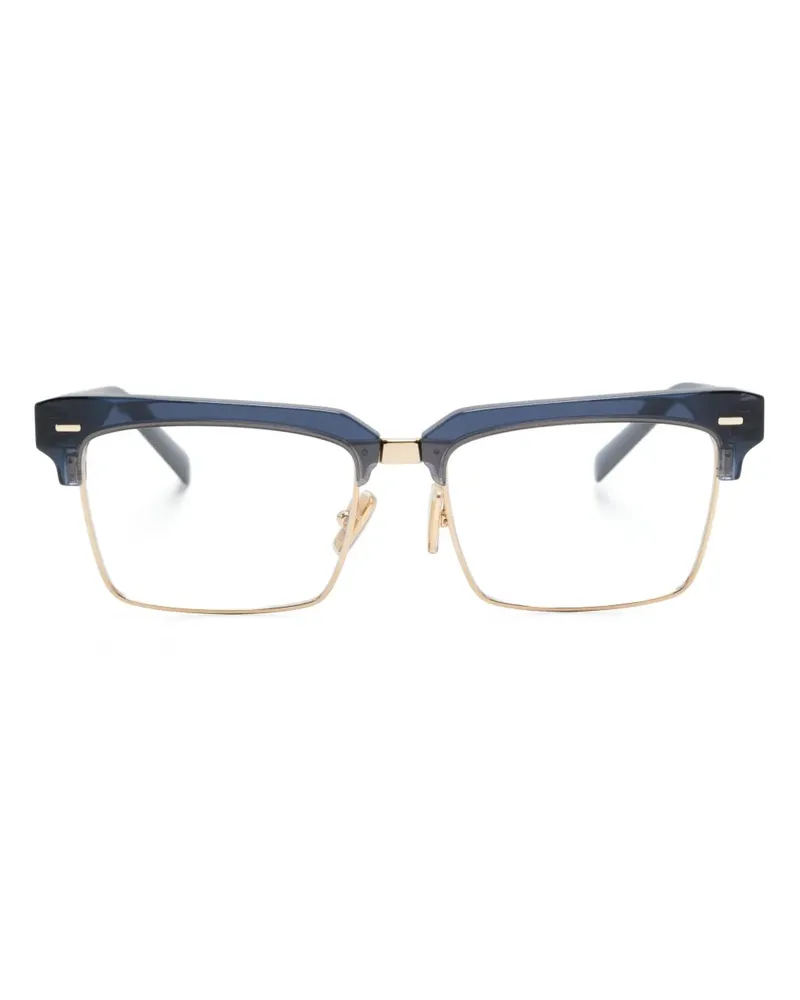 Miu Miu Brille mit eckigem Gestell - Blau Blau