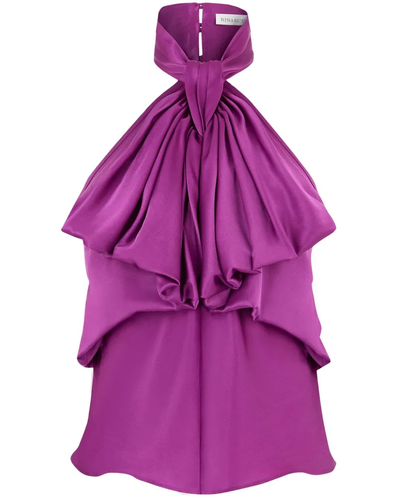 Nina Ricci Top mit Rüschen - Violett Violett