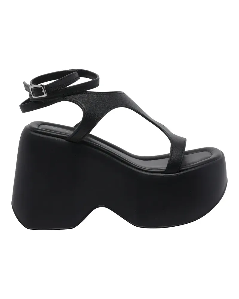 Vic Matié buckle leather sandals - Schwarz Schwarz