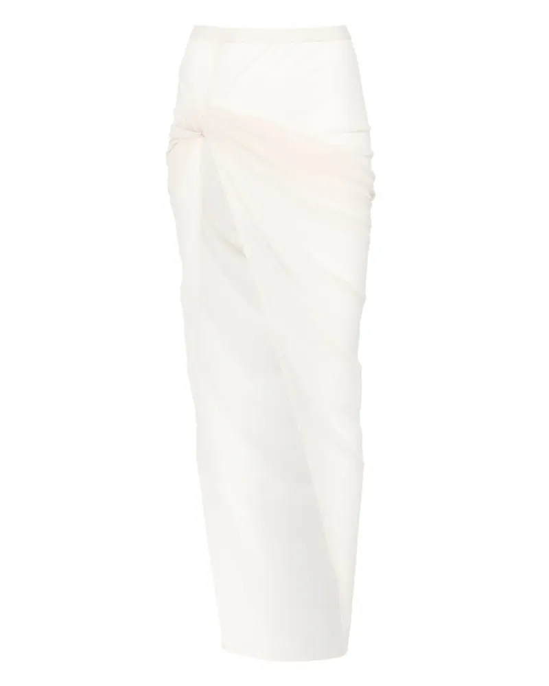 Rick Owens Lilies Asymmetrisches Twist Edfu Hemd - Nude Nude
