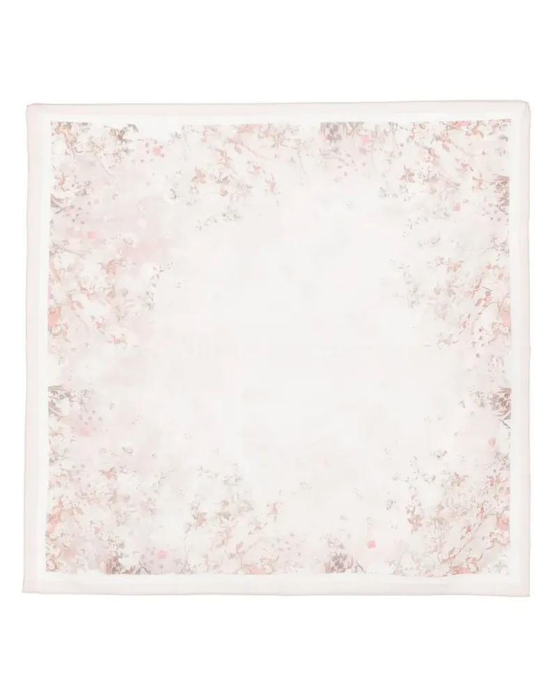Saiid Kobeisy Seidenschal aus Georgette-Krepp - Rosa Rosa
