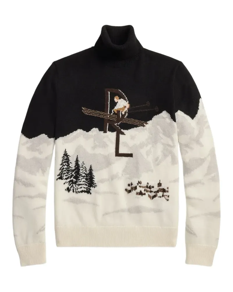 Ralph Lauren roll-neck intarsia sweater - Weiß Weiß