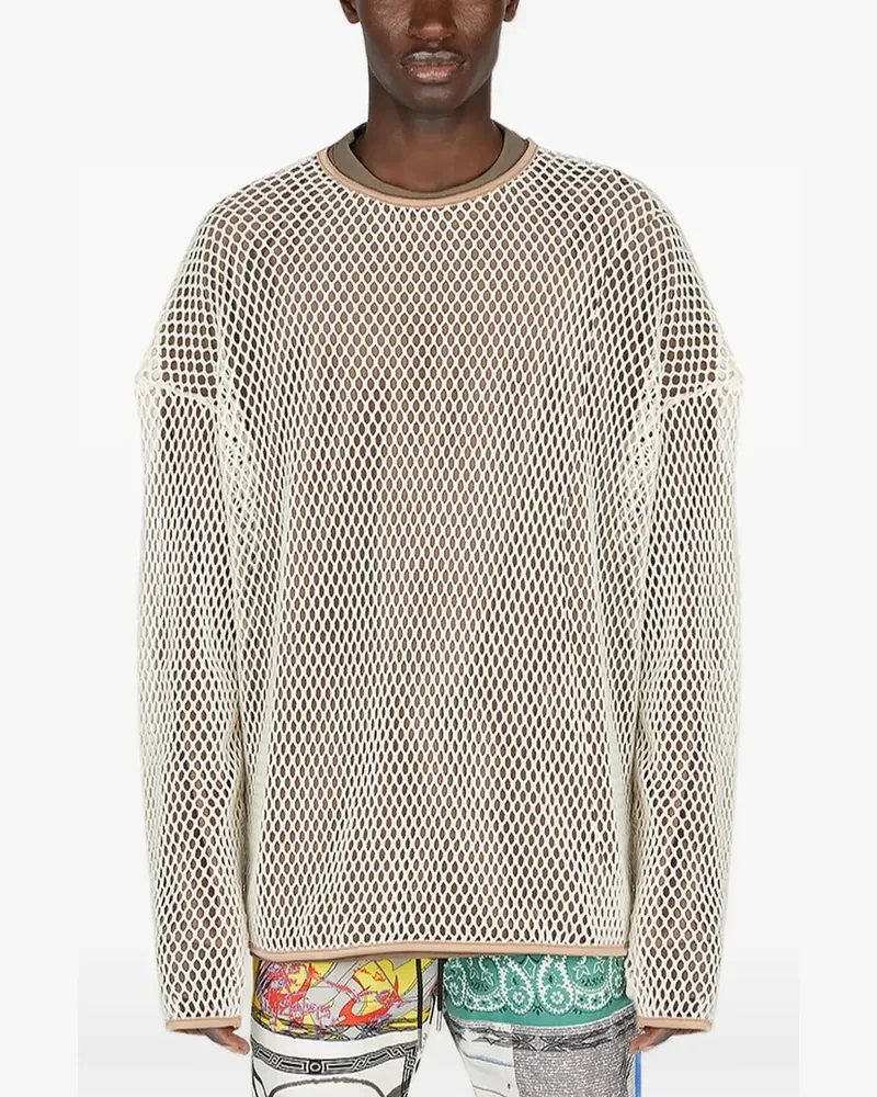 Children Of The Discordance Pullover mit Lochstrickmuster - Nude Nude