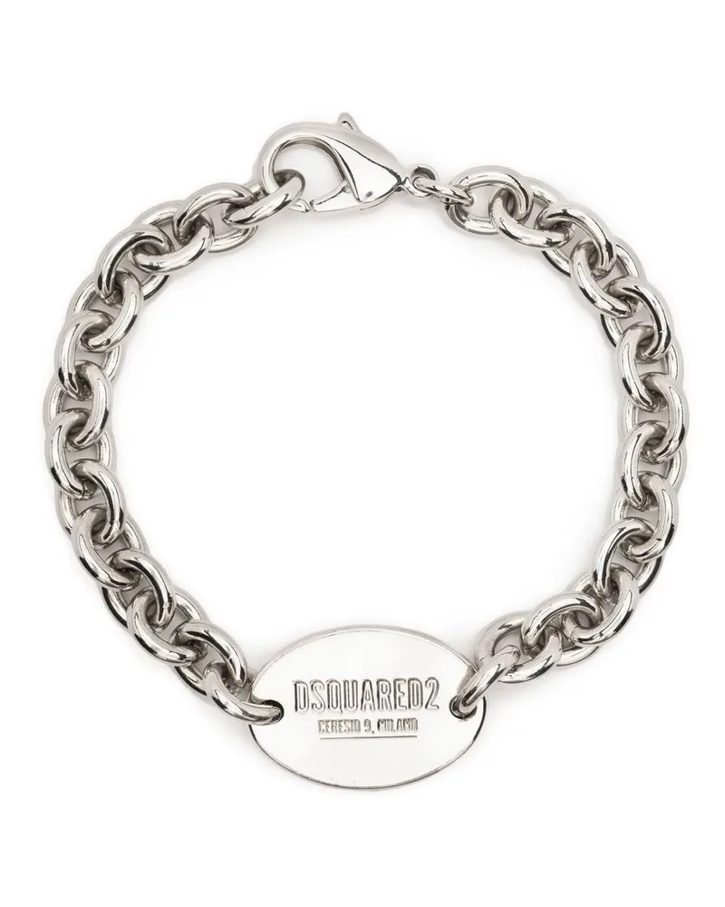 Dsquared2 Armband mit Logo-Gravur - Silber Silber