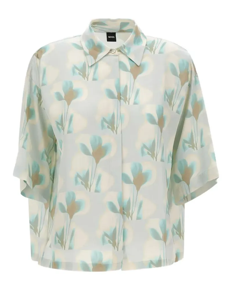 HUGO BOSS Bimina floral shirt - Grau Grau