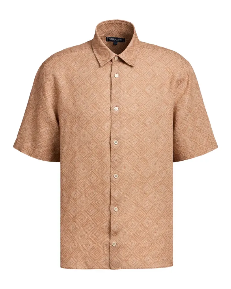 Frescobol Carioca Castro Angra Madeira-print shirt - Nude Nude