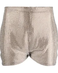 Giuseppe di Morabito High-Waist-Shorts mit Strass Silber