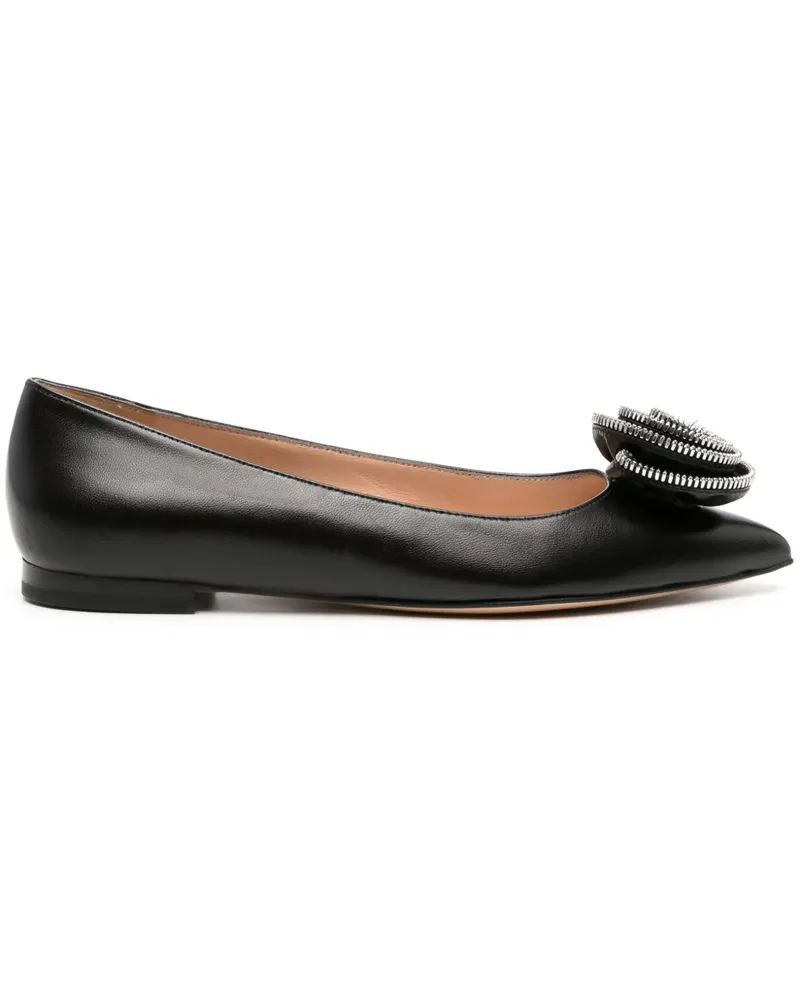 Gianvito Rossi Karina 05 Ballerinas - Schwarz Schwarz