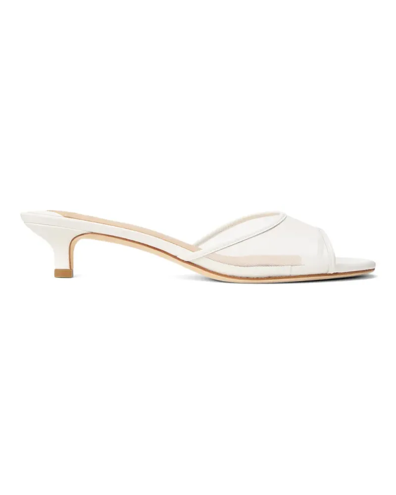 Ralph Lauren Francesca Mules aus Mesh - Weiß Weiß