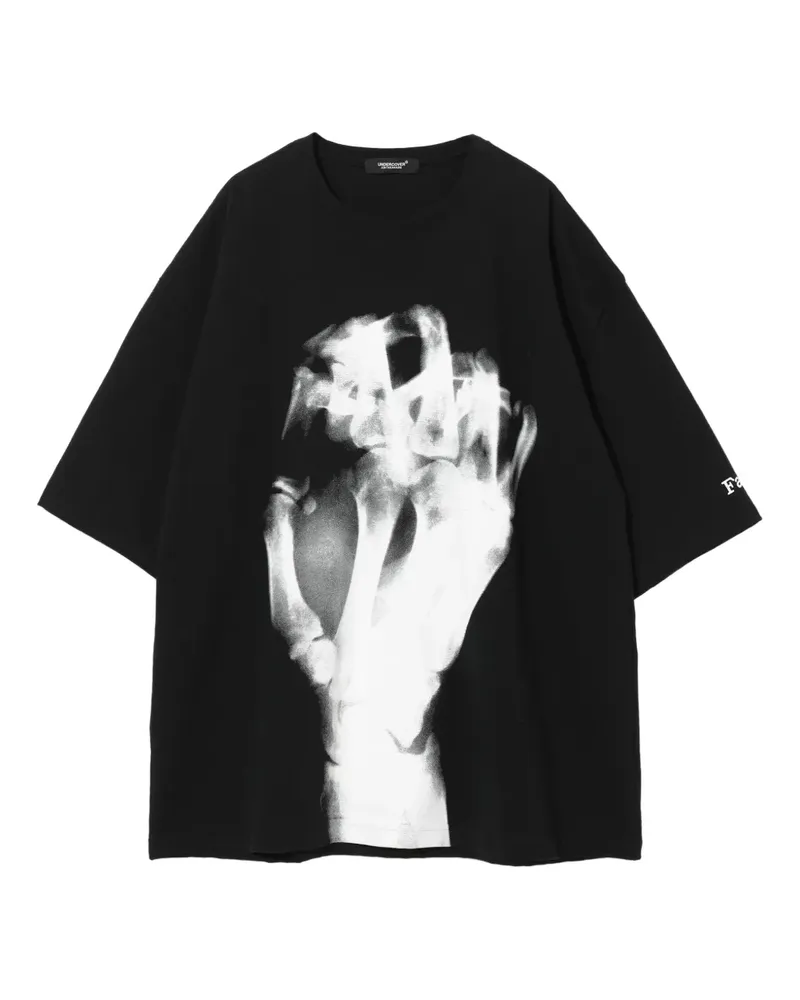 Undercover T-Shirt mit Röntgen-Print - Schwarz Schwarz