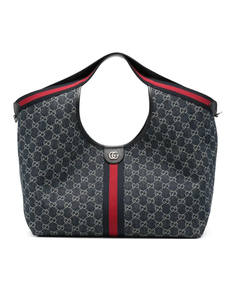 Gucci Große Giglio Tote Bag - Blau Blau