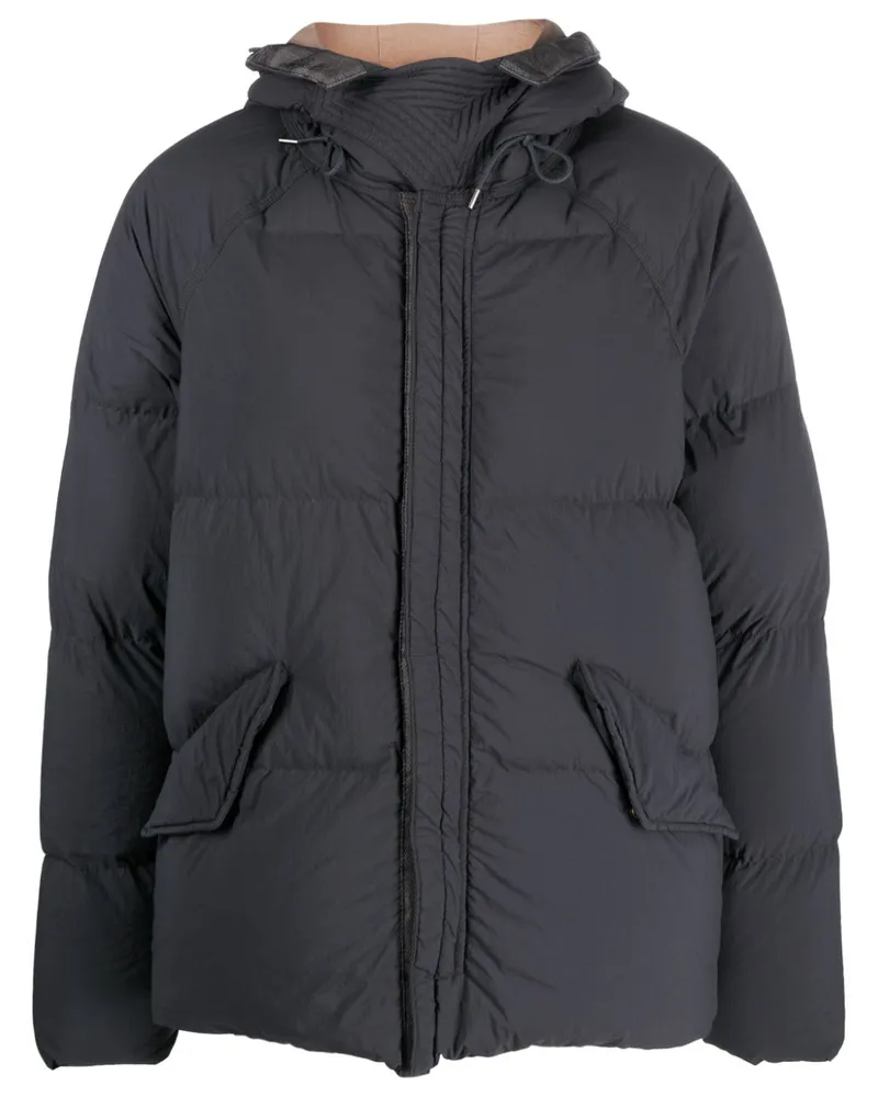 Ten c Arctic Daunenjacke mit Kapuze Grau