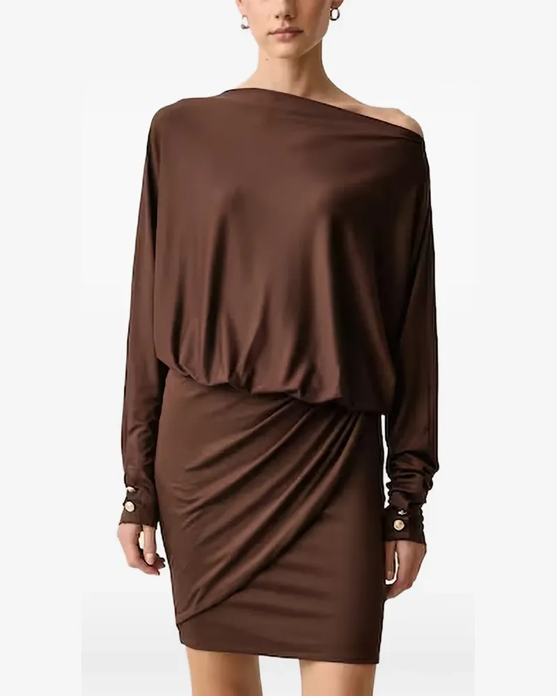 Guess Camryn off-shoulder draped mini dress - Braun Braun