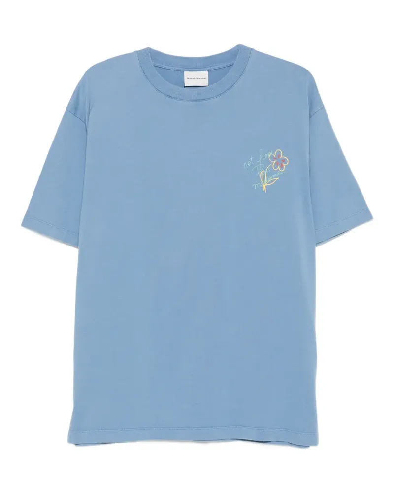 Drôle de Monsieur T-Shirt mit Logo-Print - Blau Blau