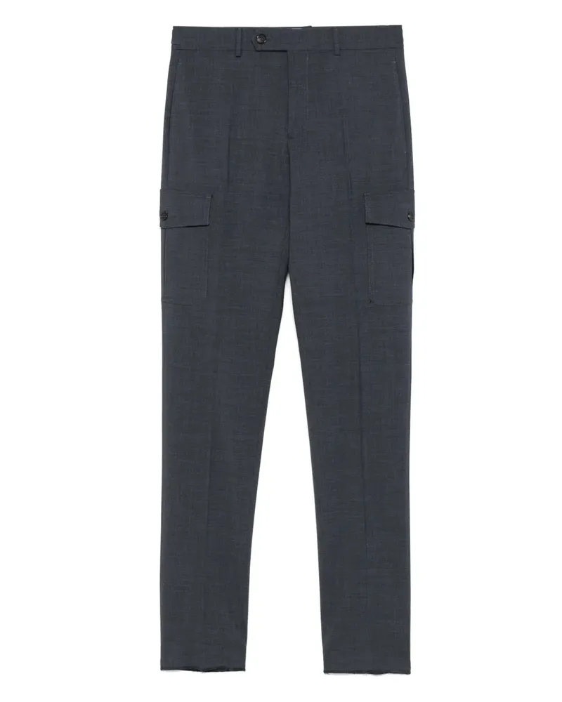 Incotex Cargohose mit Tapered-Bein - Blau Blau