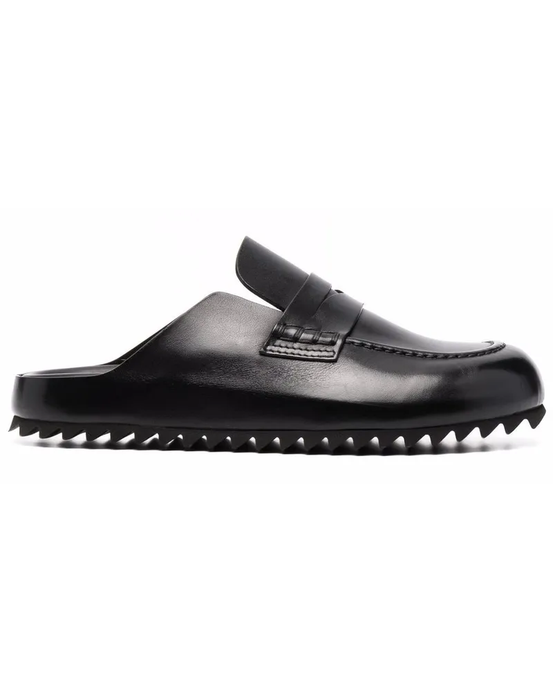 Officine Creative Italia Mules aus Leder - Schwarz Schwarz