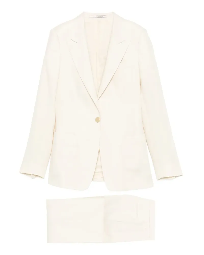 Tagliatore single-breasted linen suits - Nude Nude