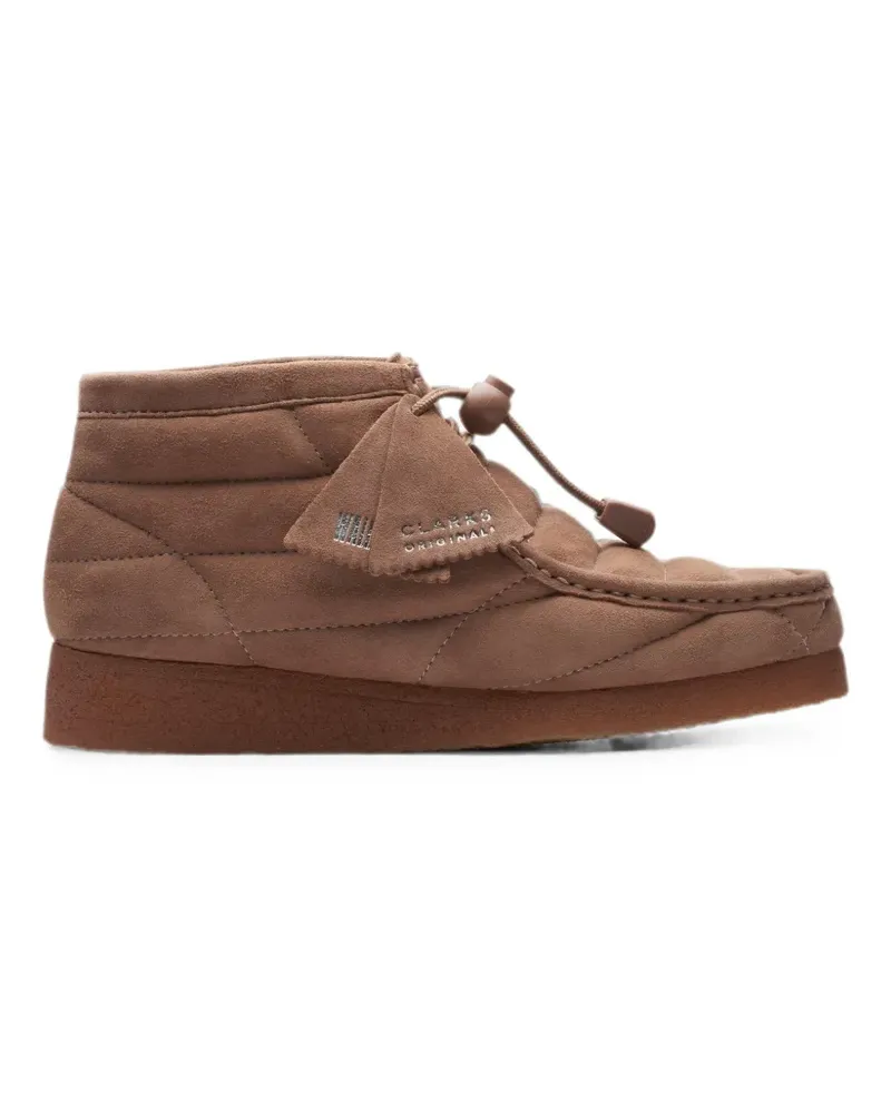 Clarks Wallabee quilted boots - Nude Nude