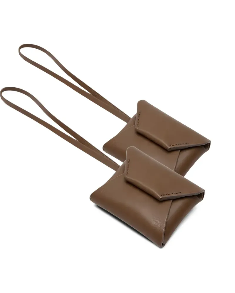 Brunello Cucinelli Taschenanhänger aus Kalbsleder - Braun Braun