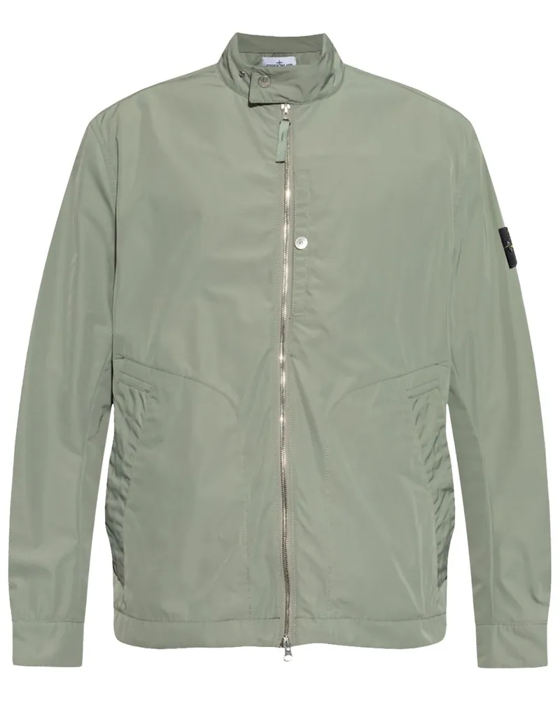 Stone Island Jacke mit Logo-Applikation - Grün Grün