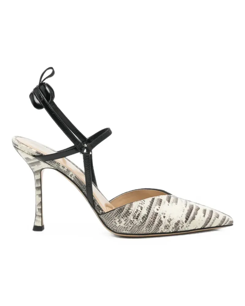 Fendi Very Colibrì Slingback-Pumps mit Tegu-Print - Nude Nude