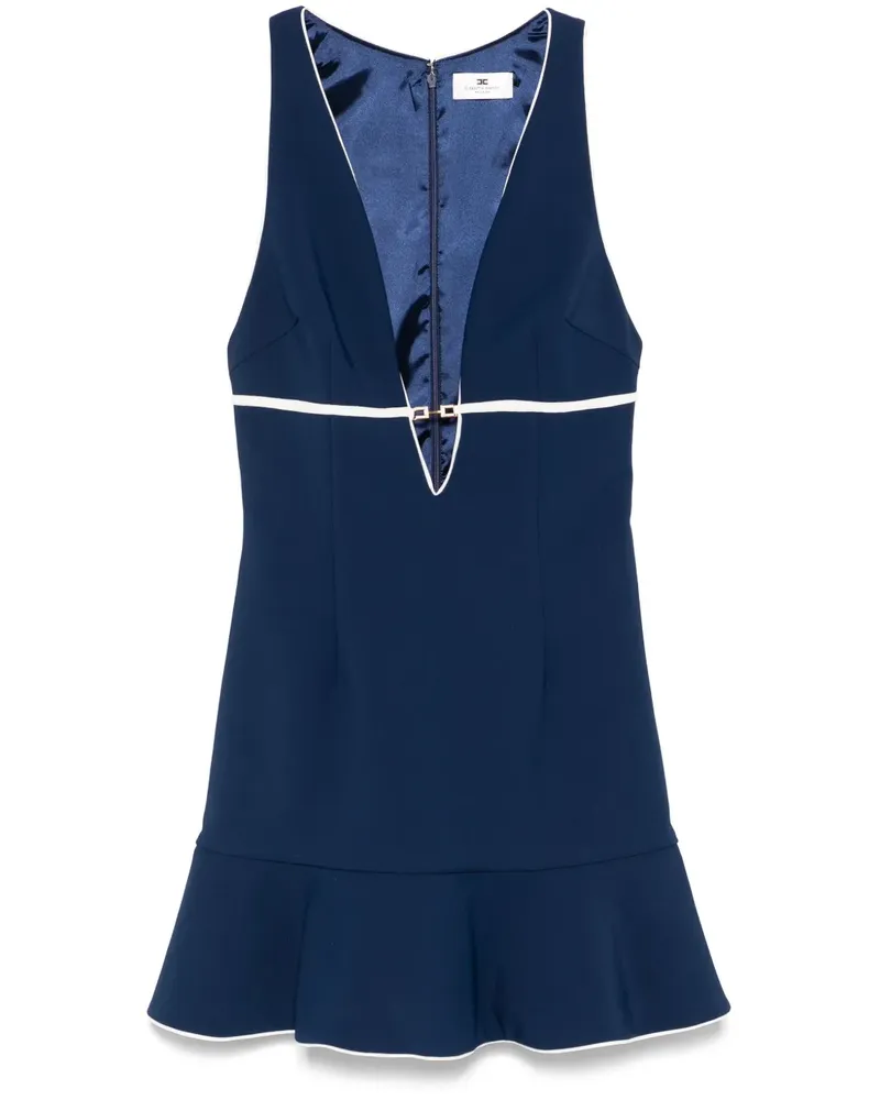 Elisabetta Franchi Minikleid mit Horsebit-Detail - Blau Blau