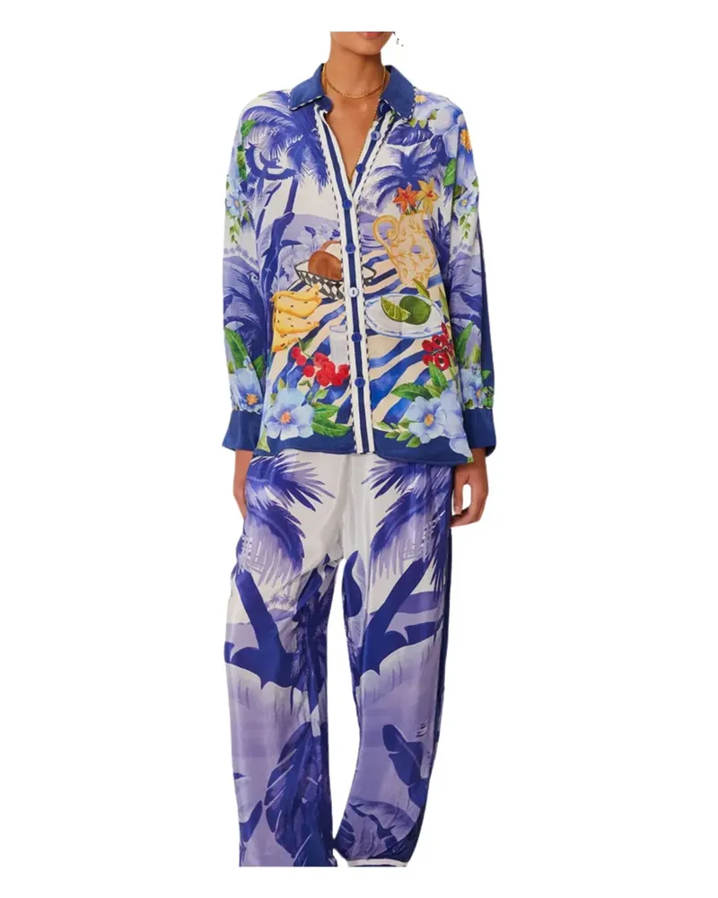 FARM Rio Fresh Table pajama pants - Violett Violett
