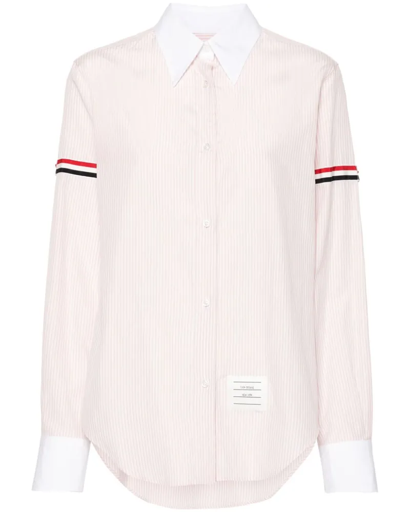 Thom Browne Gestreiftes Hemd - Rosa Rosa