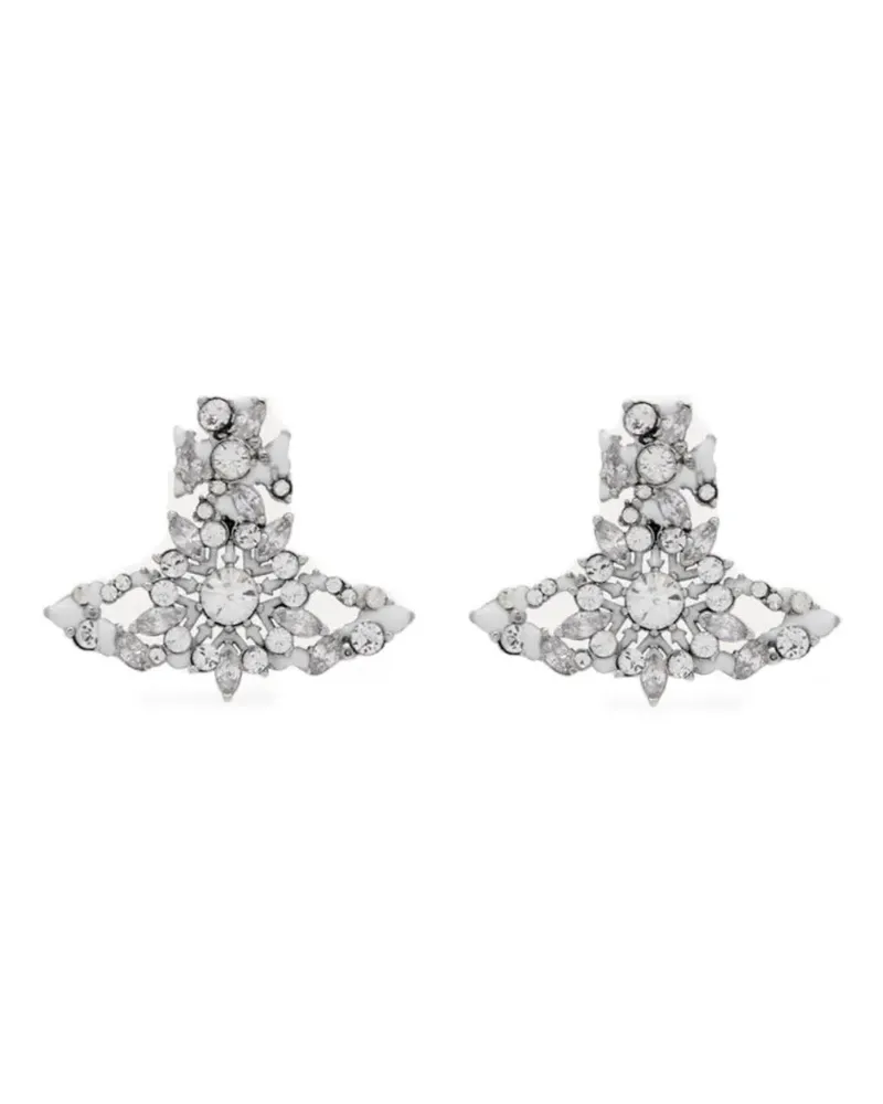 Vivienne Westwood crystal-embellishment earrings - Silber Silber