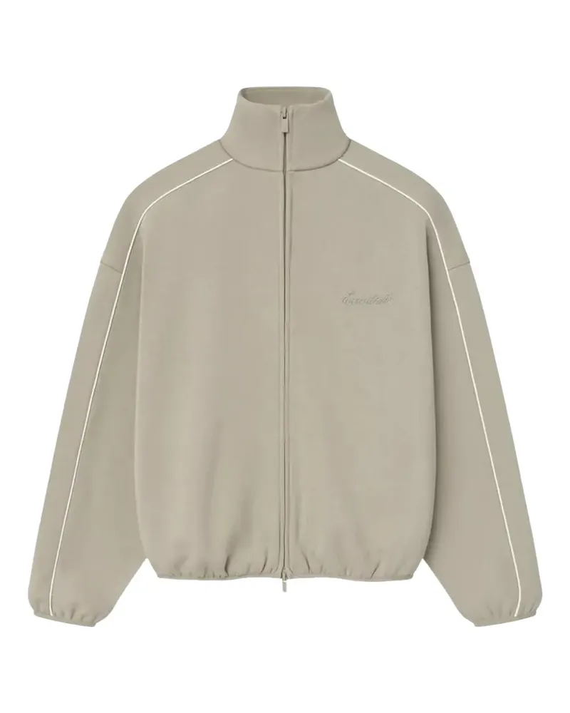 Fear of God modern-fit zip-up fleece sweatshirt - Nude Nude