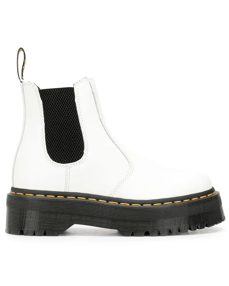 Dr.Martens Stiefel mit Einsatz - Weiß Weiß