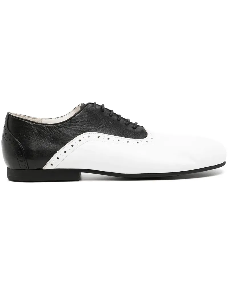 Comme des Garçons Zweifarbige Derby-Schuhe - Schwarz Schwarz
