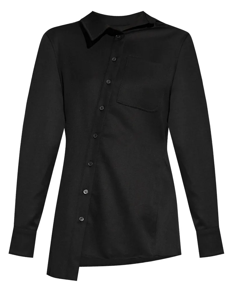 Jacquemus Asymmetrisches Hemd - Schwarz Schwarz