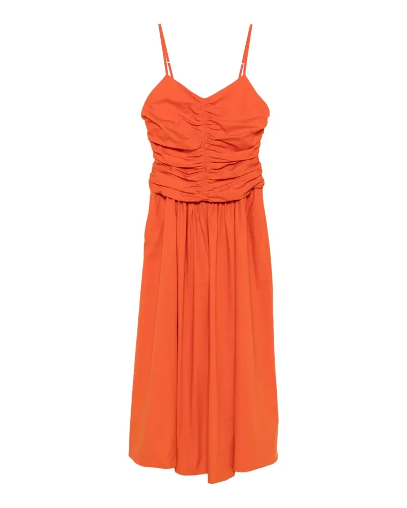 MARELLA Bagagli ruched midi dress - Orange Orange