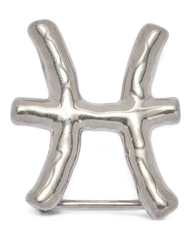 Jil Sander Zodiac Pisces Schnalle - Silber Silber